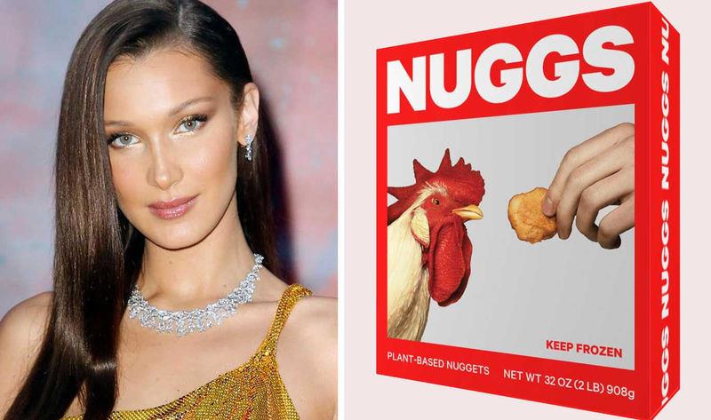 贝拉·哈迪德（Bella Hadid）关于辣素食鸡块的“ Freaking the F Out”