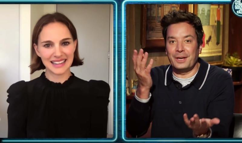 吉米·法伦（Jimmy Fallon）对娜塔莉·波特曼（Natalie Portman）的素食烹饪视频“着迷”