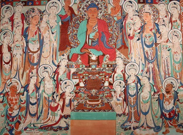 阿弥陀佛临终接引，这是自力法门没有的