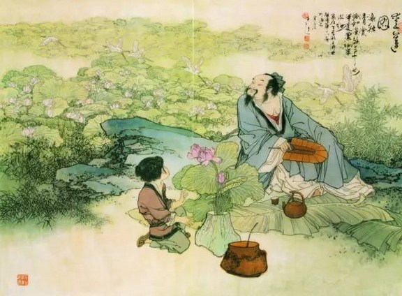 教妇初来，教子婴孩
