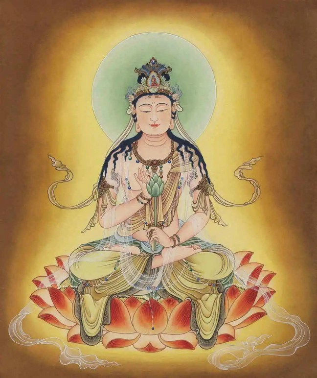古佛应世名震十方，寻声救苦娑婆缘重