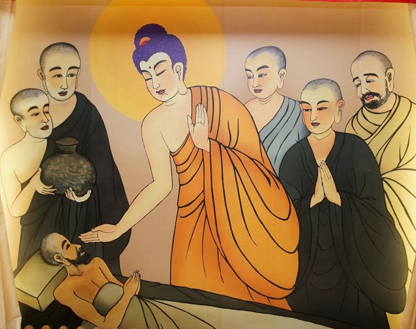 看病的时候，应为病人念一偈子