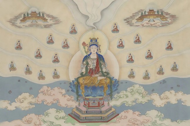 彼佛国中有二菩萨最尊第一
