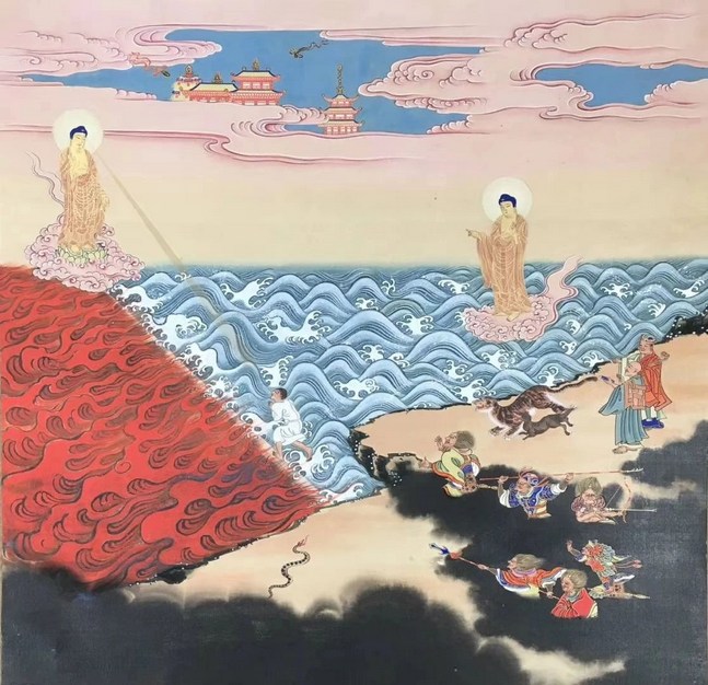 为净业者守护信心，说此二河白道喻
