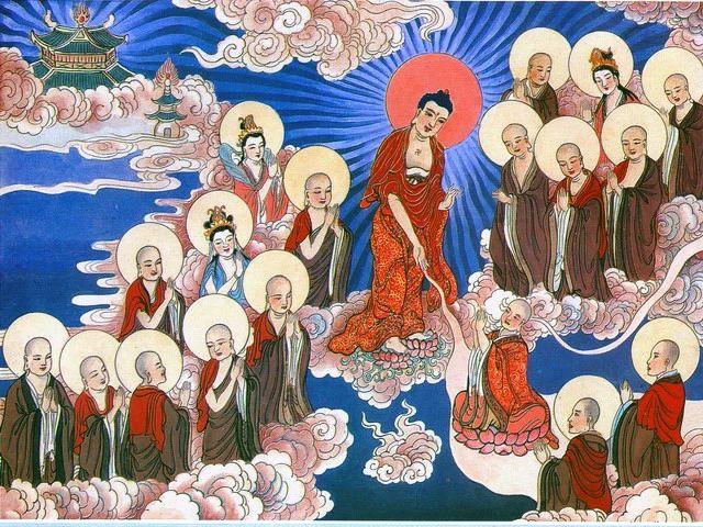 《佛说观无量寿佛经》中品上生