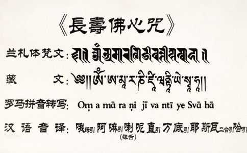 长寿佛心咒注音 