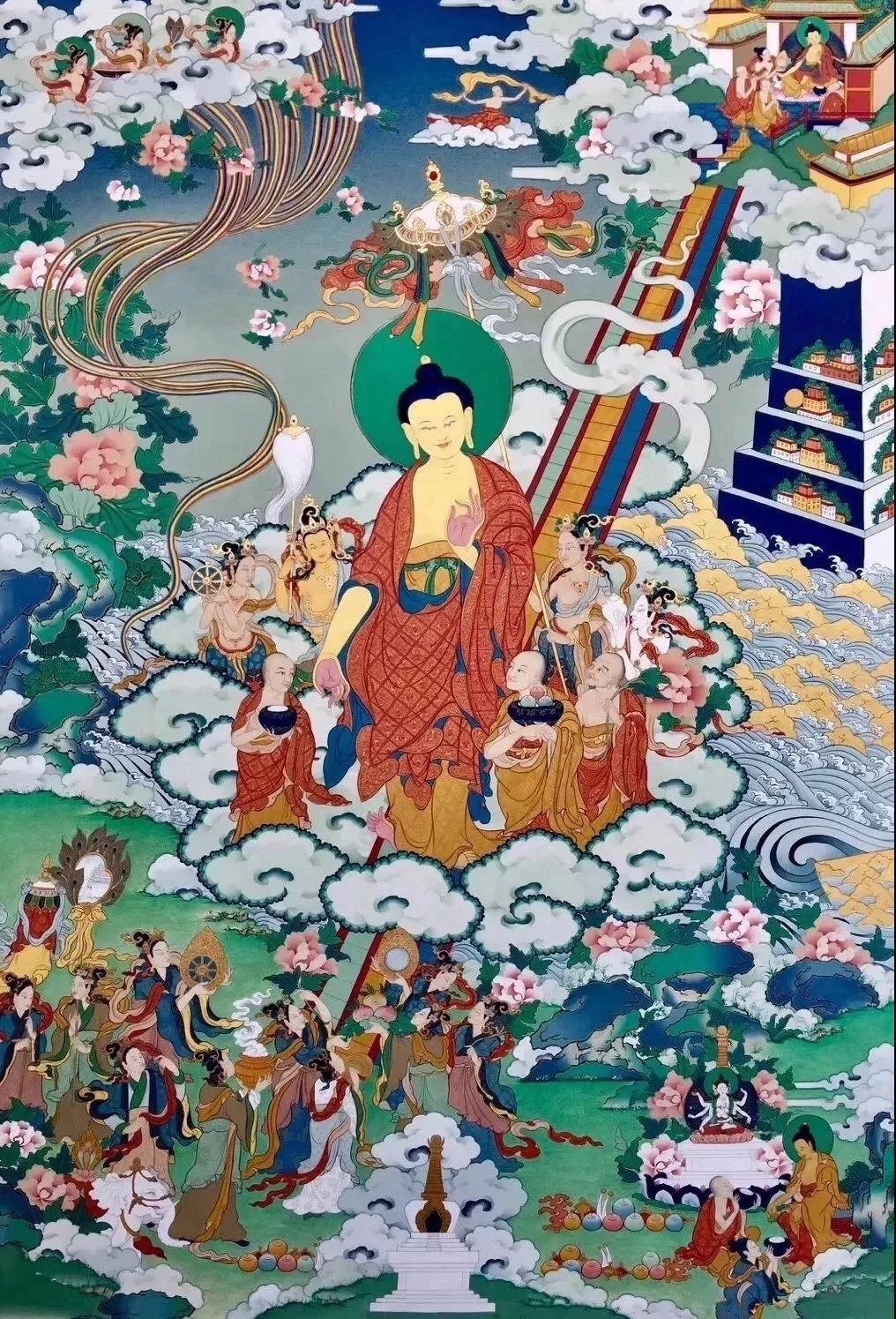 藏历九月二十二 恭迎佛陀天降日！诸佛生欢喜，普天降吉祥！