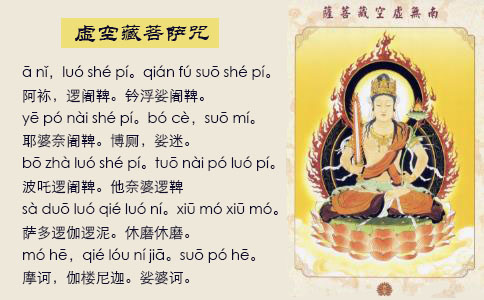 念虚空藏菩萨咒有助于提高记忆 