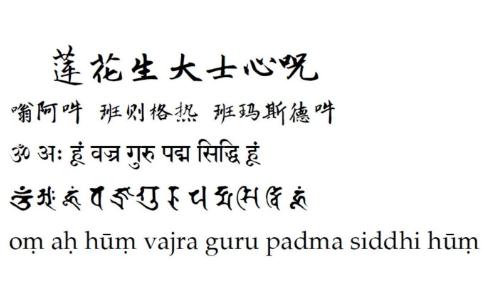 莲花生大士咒的感应故事 