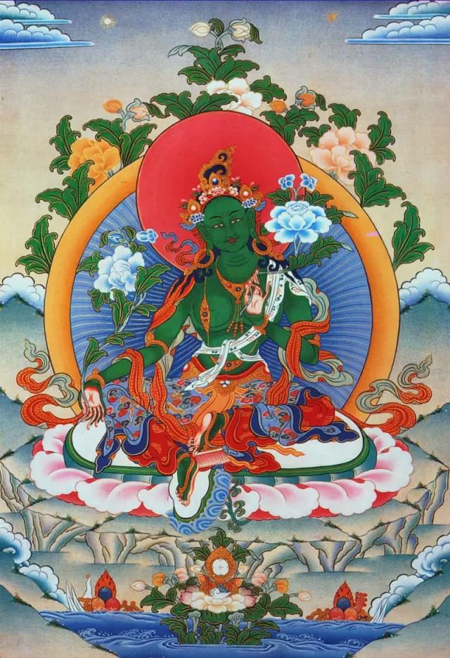 绿度母的二十一种法相 
