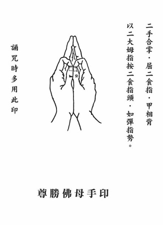 尊胜佛母心咒手印 