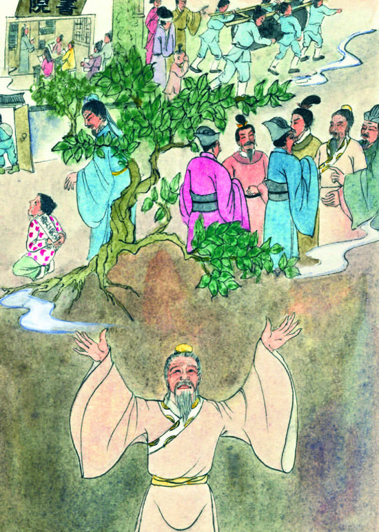 「后周时燕山的窦禹钧，其家仆盗取钱财，留下幼女便逃跑了。窦公怜悯幼女，将其抚养成人直到出嫁。公乐善好施，生活俭朴，不蓄金银，除日常所需等外，收入皆以济人。公所积功德浩大，五子皆聪明俊伟、出人头地，公八十二岁临终时，身无病苦，谈笑间安详逝世。」辑录《文昌帝君阴骘文》