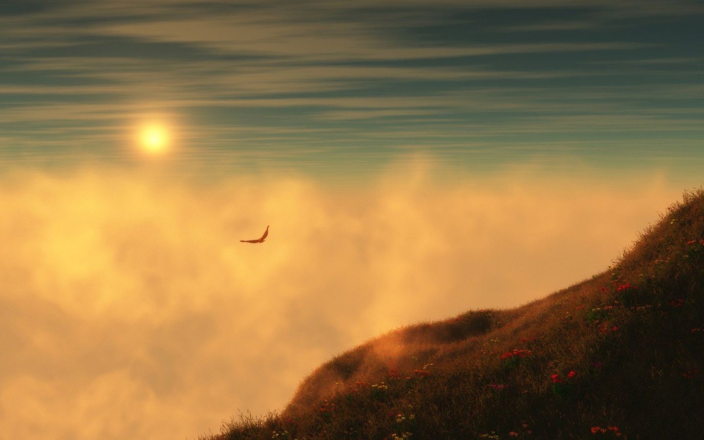 「如来本愿非虚诳，称我名皆到此中。易往无人真可惜，不知何事恋樊笼？三千世界非吾土，万亿乾坤是故乡。去去莫愁途路远，不劳弹指见空王。」辑录·《省庵大师劝修净土诗》