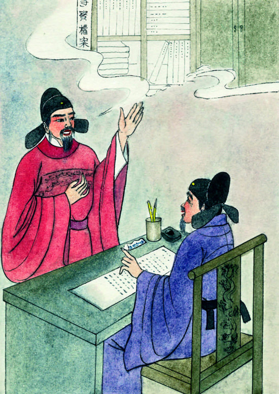 「明朝时，人们赴西洋寻宝，花费钱财不说，还不知死了多少人。后来朝廷又要重整计划，郎中刘大夏就先把档案记录藏掉了，追究相关官员责任时，他笑着说：寻宝祸国殃民，即使档案还在也该毁掉，何必还要追问呢？刘大夏此举阴德不小，后来还升任为太保大司马。」辑录《文昌帝君阴骘文》