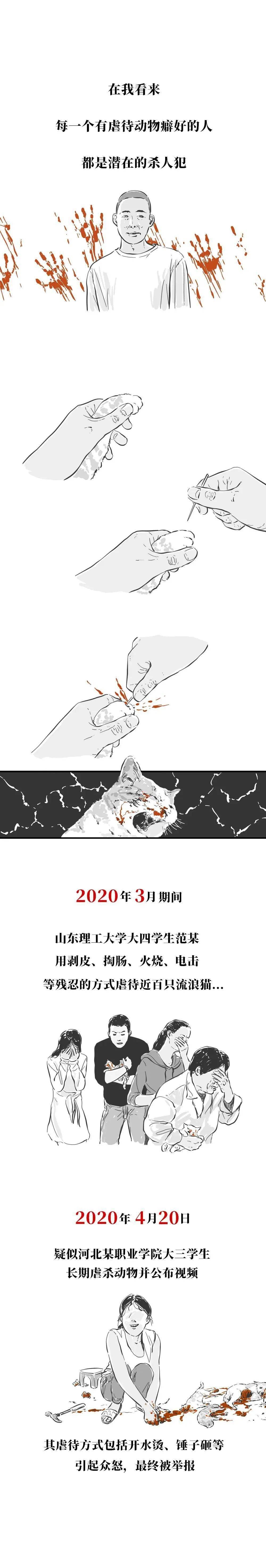 他把牙签钉进小猫四肢，说自己有抑郁症