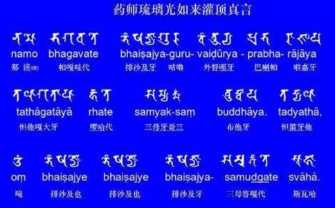 药师咒注音、注解及功德