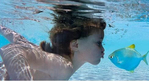 16个月大的孩子的慈悲心：妈妈，鱼痛